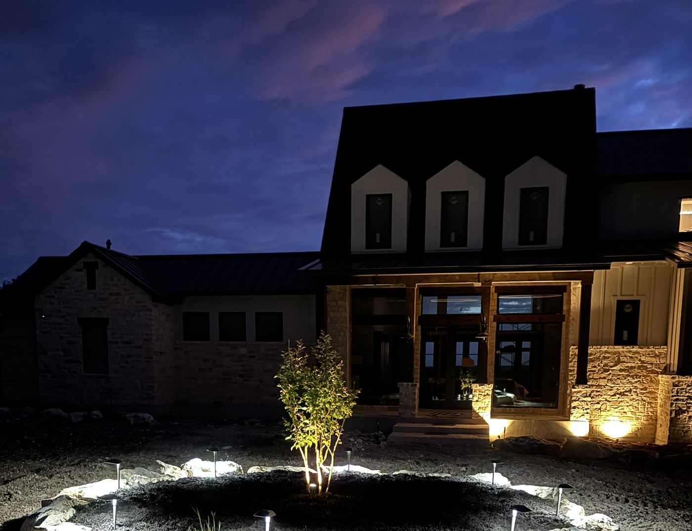 The luxury ranch lodge at 3 Hollows Ranch